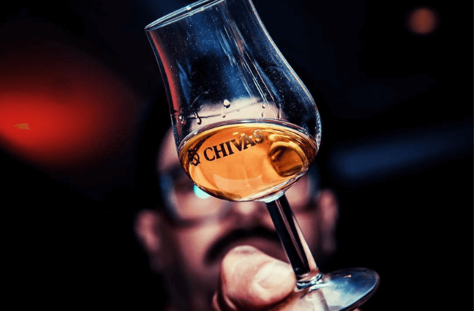 Branded Chivas glass
